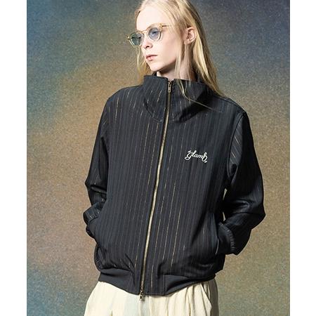 glamb 【glamb(グラム)】Sparkle Stripe Track Jacket スパークル 