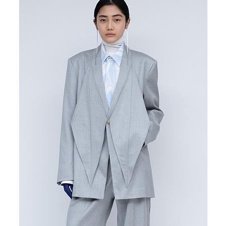 【HATRA(ハトラ)】Dia Tailored Jacket ジャケット(OU02-25fw)の画像