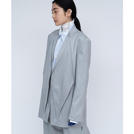 【HATRA(ハトラ)】Dia Tailored Jacket ジャケット(OU02-25fw)の画像