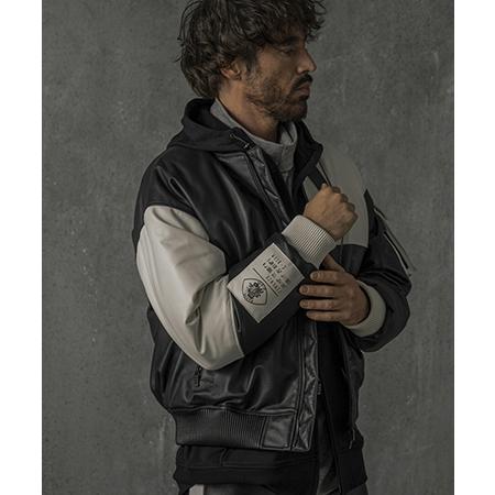 【C DIEM(カルペディエム)】Oversize Leather MA-1 レザージャケット(MSO-25102)の画像