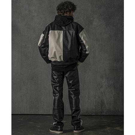 【C DIEM(カルペディエム)】Oversize Leather MA-1 レザージャケット(MSO-25102)の画像