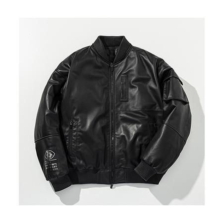 【C DIEM(カルペディエム)】Oversize Leather MA-1 レザージャケット(MSO-25102)の画像