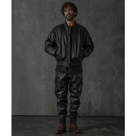 【C DIEM(カルペディエム)】Oversize Leather MA-1 レザージャケット(MSO-25102)の画像