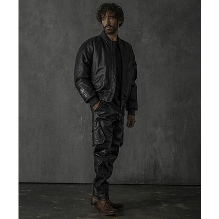 【C DIEM(カルペディエム)】Oversize Leather MA-1 レザージャケット(MSO-25102)の画像