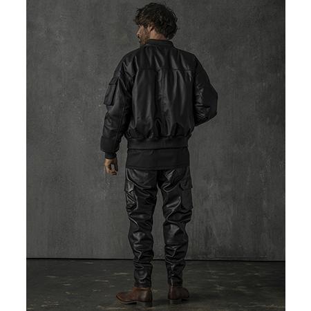 【C DIEM(カルペディエム)】Oversize Leather MA-1 レザージャケット(MSO-25102)の画像
