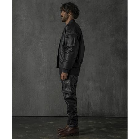 【C DIEM(カルペディエム)】Oversize Leather MA-1 レザージャケット(MSO-25102)の画像