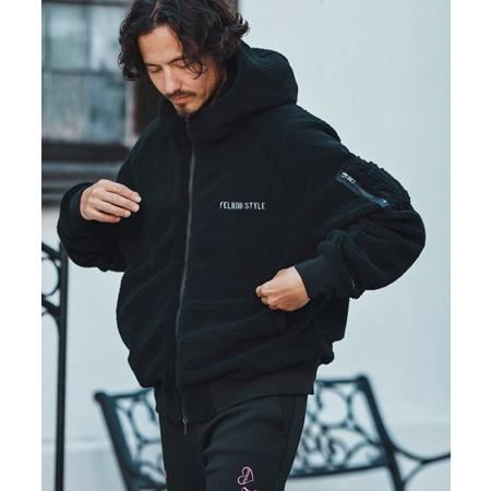 felkod（フィルコッド） 【】Soft Boa Hooded MA-1 MA-1ジャケット