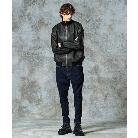 【glamb(グラム)】Synth Leather Track Jacket シンセレザートラックジャケット(GB0325-JKT10)の画像