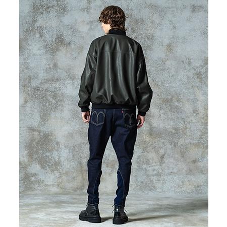 【glamb(グラム)】Synth Leather Track Jacket シンセレザートラックジャケット(GB0325-JKT10)の画像