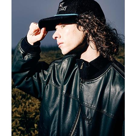 【glamb(グラム)】Synth Leather Track Jacket シンセレザートラックジャケット(GB0325-JKT10)の画像