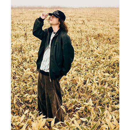 【glamb(グラム)】Synth Leather Track Jacket シンセレザートラックジャケット(GB0325-JKT10)の画像