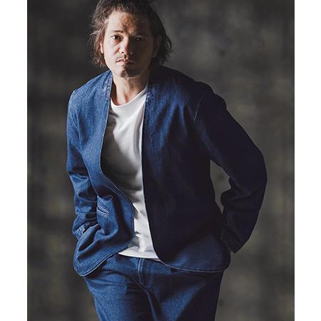 GLIMCLAP 【GLIMCLAP(グリムクラップ)】Denim minimal Jacket