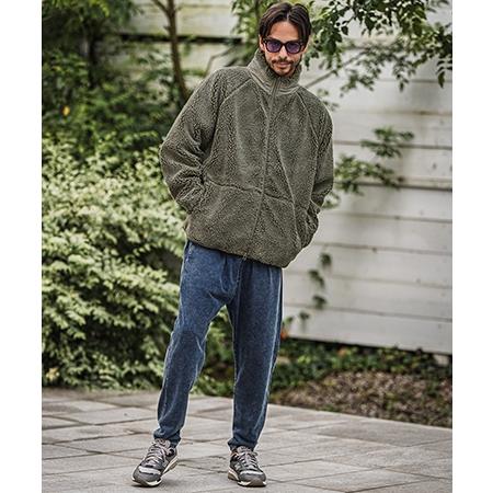 CAMBIO（カンビオ） 【】Vintage Like Boa Fleece Zip Jacket ボア