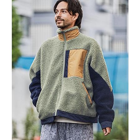 CAMBIO（カンビオ） 【】ボアフリース切替ジャケット(BP-BEA0068