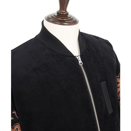 ANGENEHM（アンゲネーム） 【】Mixed Fabric Bomber Jacket ボンバー 