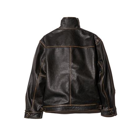 【glamb(グラム)】High Neck Leather Jacket ハイネックレザージャケット(GB0425-JKT01)の画像
