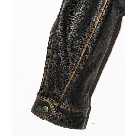 【glamb(グラム)】High Neck Leather Jacket ハイネックレザージャケット(GB0425-JKT01)の画像
