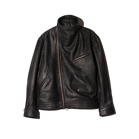【glamb(グラム)】High Neck Leather Jacket ハイネックレザージャケット(GB0425-JKT01)の画像