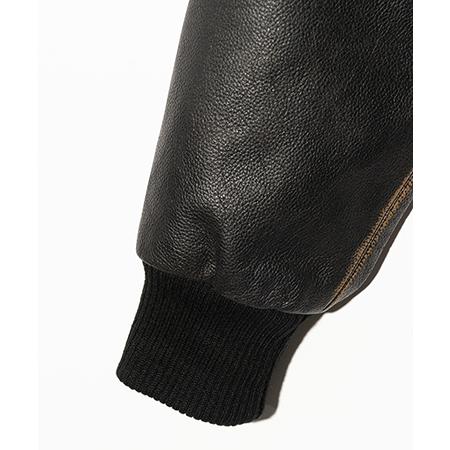 【glamb(グラム)】Leather Bomber Jacket レザーボマージャケット(GB0425-JKT04)の画像