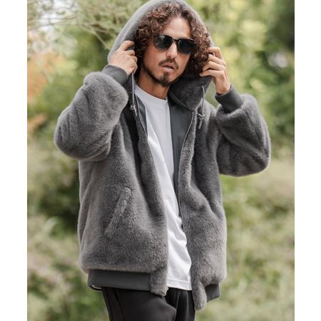 CAMBIO カンビオ リバーシブルエコファーナイロンブルゾン CAMBIO（カンビオ） 【】リバーシブルエコファーナイロンブルゾン