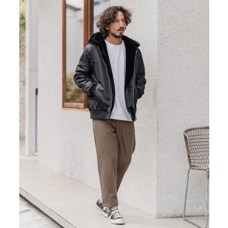 CAMBIO（カンビオ） 【】リバーシブルエコファーナイロンブルゾン