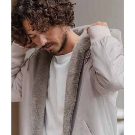 CAMBIO（カンビオ） 【】リバーシブルエコファーナイロンブルゾン