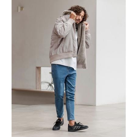 CAMBIO（カンビオ） 【】リバーシブルエコファーナイロンブルゾン