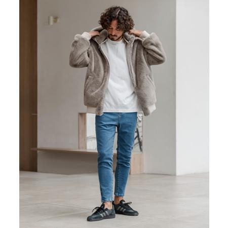 CAMBIO（カンビオ） 【】リバーシブルエコファーナイロンブルゾン