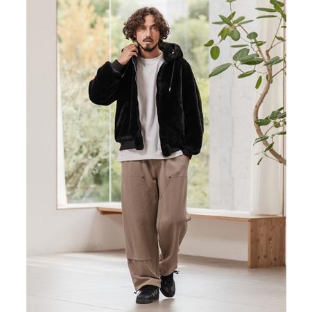 CAMBIO（カンビオ） 【】ファー×ナイロンリバーシブルブルゾン