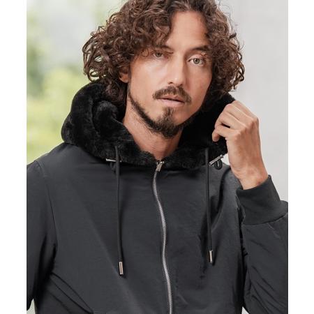 CAMBIO（カンビオ） 【】ファー×ナイロンリバーシブルブルゾン