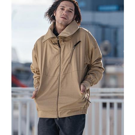CAMBIO（カンビオ） 【】Stretch Twill Volume Stand Neck Jacket 