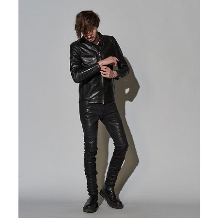 NO ID. 【NO ID.(ノーアイディー)】カウレザーVネックシングル NO ID. 【NO ID.(ノーアイディー)】カウレザーVネックシングル