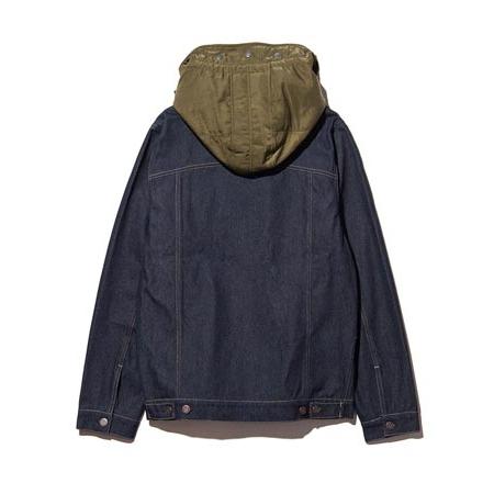 glamb（グラム） 【】Military Hood Denim JKT ミリタリーフードデニム 