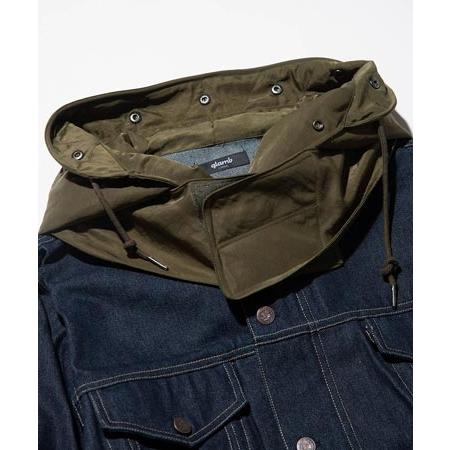 glamb（グラム） 【】Military Hood Denim JKT ミリタリーフードデニム