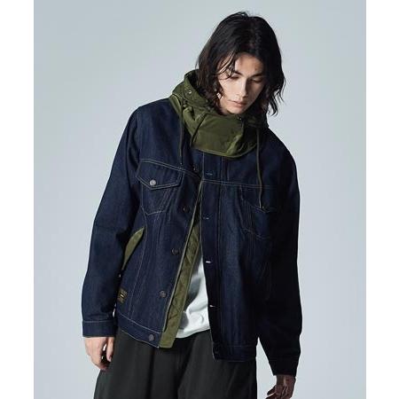 glamb（グラム） 【】Military Hood Denim JKT ミリタリーフードデニム 