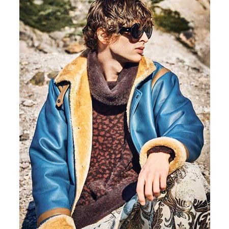 SPORT MAX Max Mara ムートン ショートジャケット 本革 ラム マガ] ラム スエード ショート ジャケット, marron glace