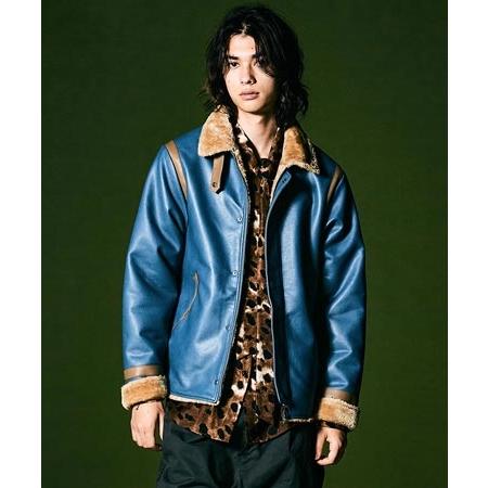 超希少品LGB スカル　ムートンジャケット　サイズ0 Amazon | [Denny&Dora] ムートン B-3 フライトジャケット メンズ