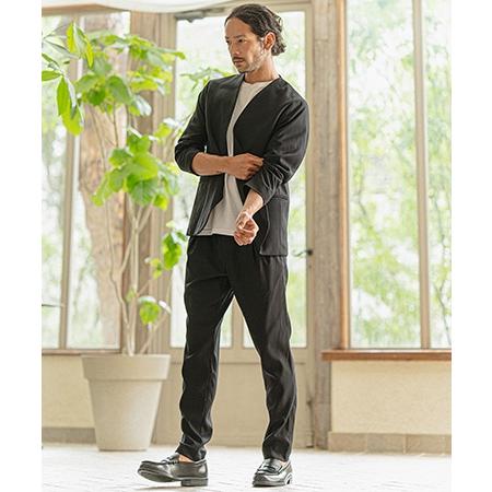 CAMBIO 【CAMBIO(カンビオ)】ストレッチノーカラージャケット CAMBIO 【CAMBIO(カンビオ)】ストレッチノーカラージャケット