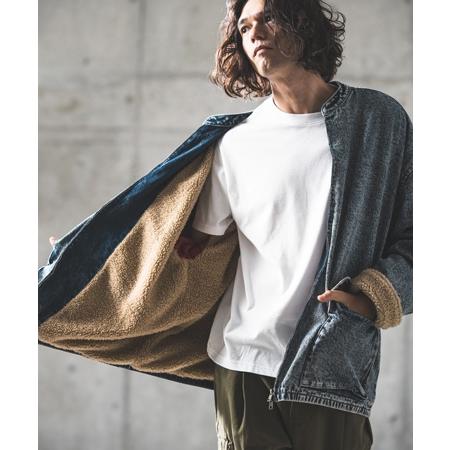 GLIMCLAP 【GLIMCLAP(グリムクラップ)】Denim × boa band collar