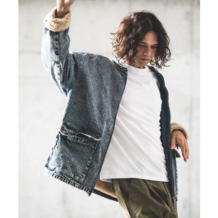 GLIMCLAP 【GLIMCLAP(グリムクラップ)】Denim × boa band collar