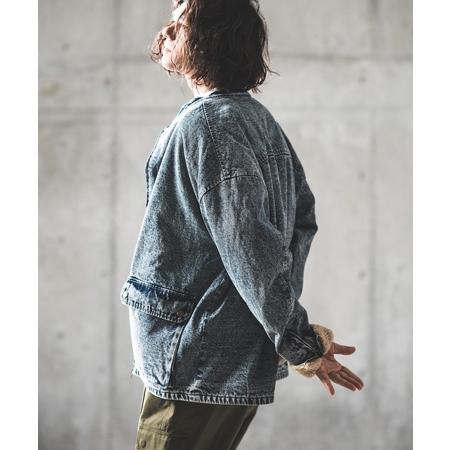 GLIMCLAP 【GLIMCLAP(グリムクラップ)】Denim × boa band collar 
