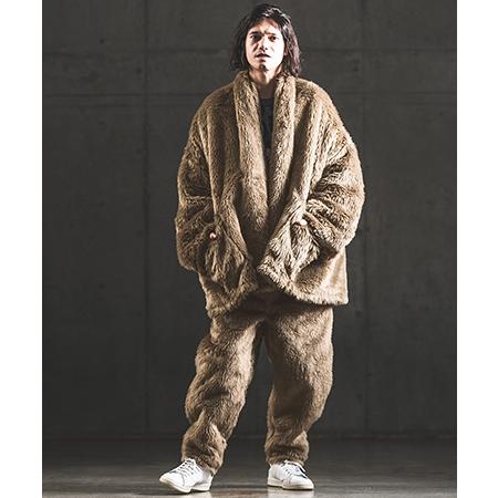 GLIM CLAP グリムクラップ　アウターボアコート GLIMCLAP 【GLIMCLAP(グリムクラップ)】Faux fur gown like