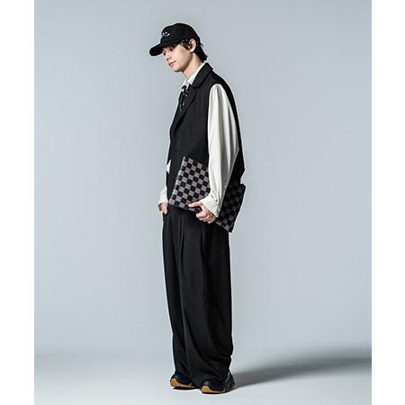 glamb(グラム)】Sleeveless Tailored Jacket Set Up スリーブレス 