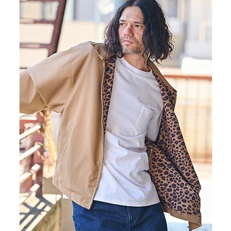 スイングトップジャケット レオパード 50%OFF【CAMBIO(カンビオ)】裏レオパード柄スイングトップジャケット