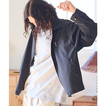 CAMBIO（カンビオ） 【】裏レオパード柄スイングトップジャケット