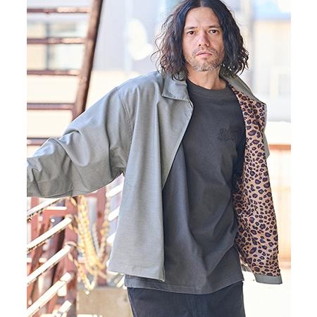 CAMBIO（カンビオ） 【】裏レオパード柄スイングトップジャケット