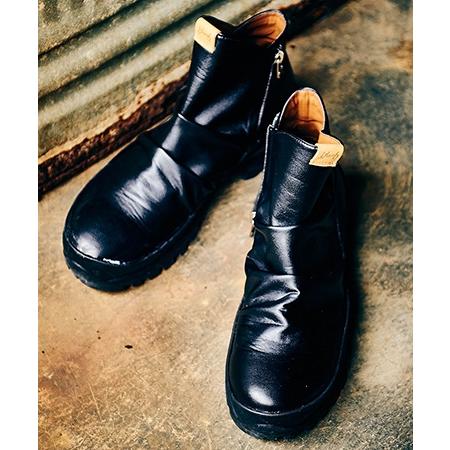 glamb 【glamb(グラム)】Side Zip Drape Boots サイドジップドレープ