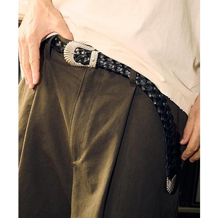 ADAM PATEK（アダムパテック） 【】 braided leather belt ベルト