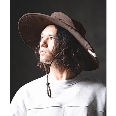 GLIMCLAP 【GLIMCLAP(グリムクラップ)】Long Brim Field Hat サファリ