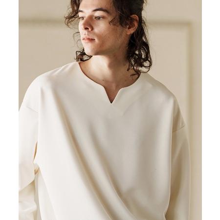 CAMBIO（カンビオ） 【】キーネックサイドスリットカットソー : CAMBIO